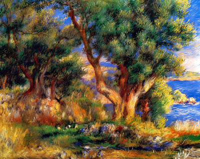 Landscape Near Manton art print by Pierre-Auguste Renoir (1883)