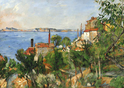 Landscape. Study After Nature Fine Art Print 1876 by Paul Cezanne (6 Sizes)