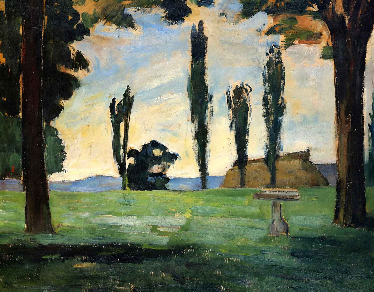 Landscape 1866 Painting by Paul Cezanne Fine Art Print (6 Sizes) - High Quality