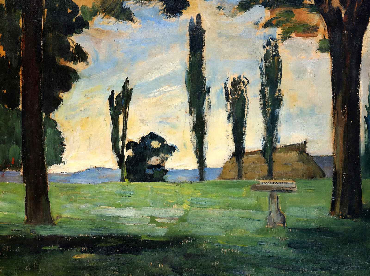 Landscape 1866 Painting by Paul Cezanne Fine Art Print (6 Sizes) - High Quality