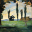 Landscape (1866) painting by Paul Cezanne (1866)
