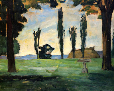 Landscape (1866) painting by Paul Cezanne (1866)