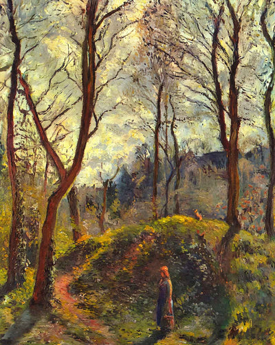 Landscape with Big Trees art print by Camille Pissarro