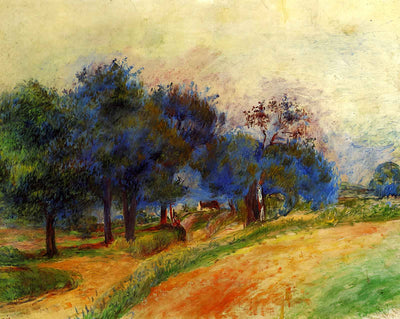 Landscape art print by Pierre-Auguste Renoir (1883)
