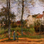 Landscape Near Louveciennes art print by Camille Pissarro (1870)