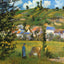 Landscape at Chaponval Fine Art Print 1880 by Camille Pissarro (6 Sizes)
