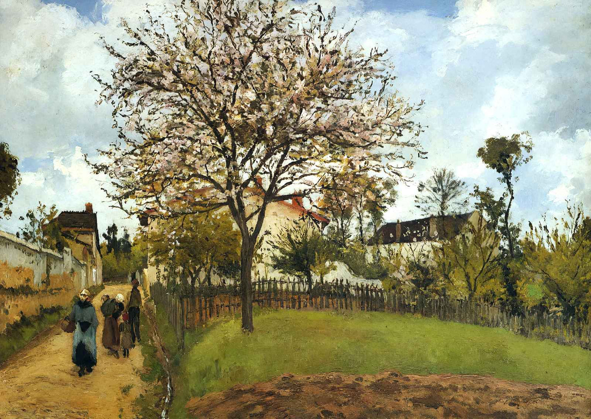 Landscape at Louveciennes Fine Art Print 1870 by Camille Pissarro (6 Sizes)