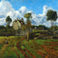 Landscape at Pontoise painting by Camille Pissarro (1873)