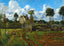 Landscape at Pontoise Art Print 1873 Painting by Camille Pissarro (6 Sizes)