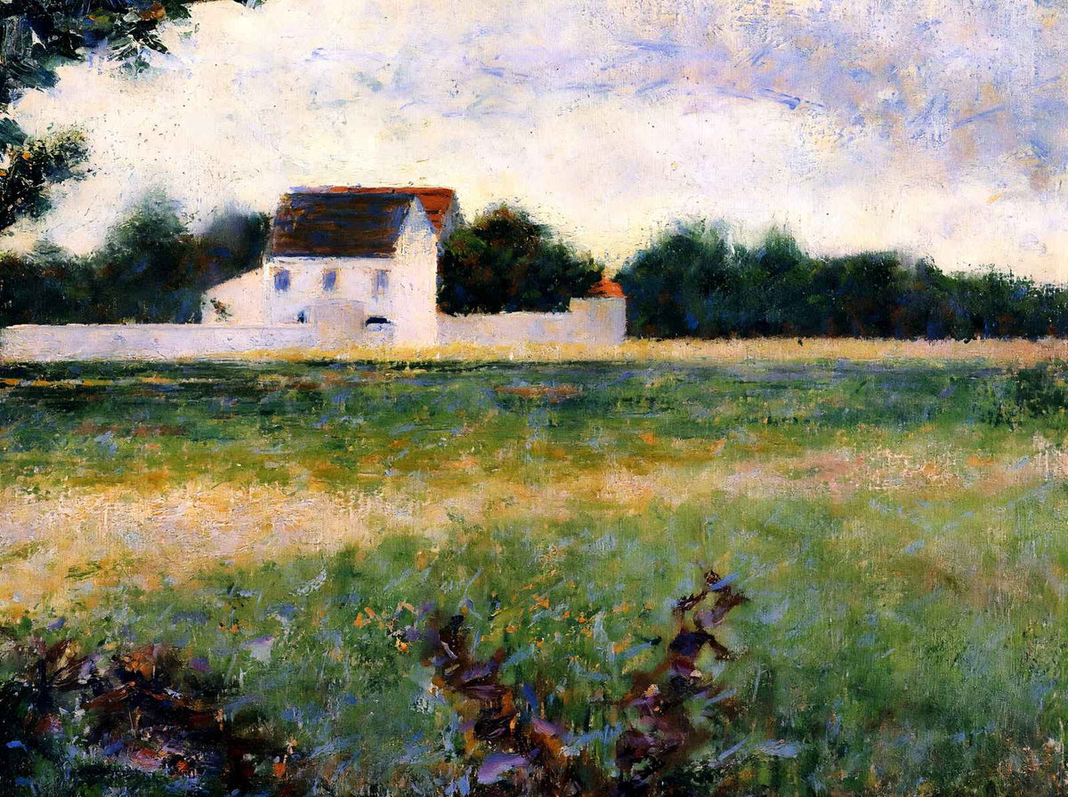 Landscape in the Ile-De-France Art Print 1882 by Georges Seurat (6 Sizes)