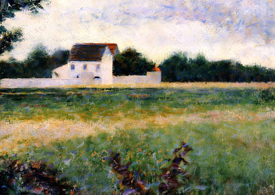 Landscape in the Ile-De-France Art Print 1882 by Georges Seurat (6 Sizes)