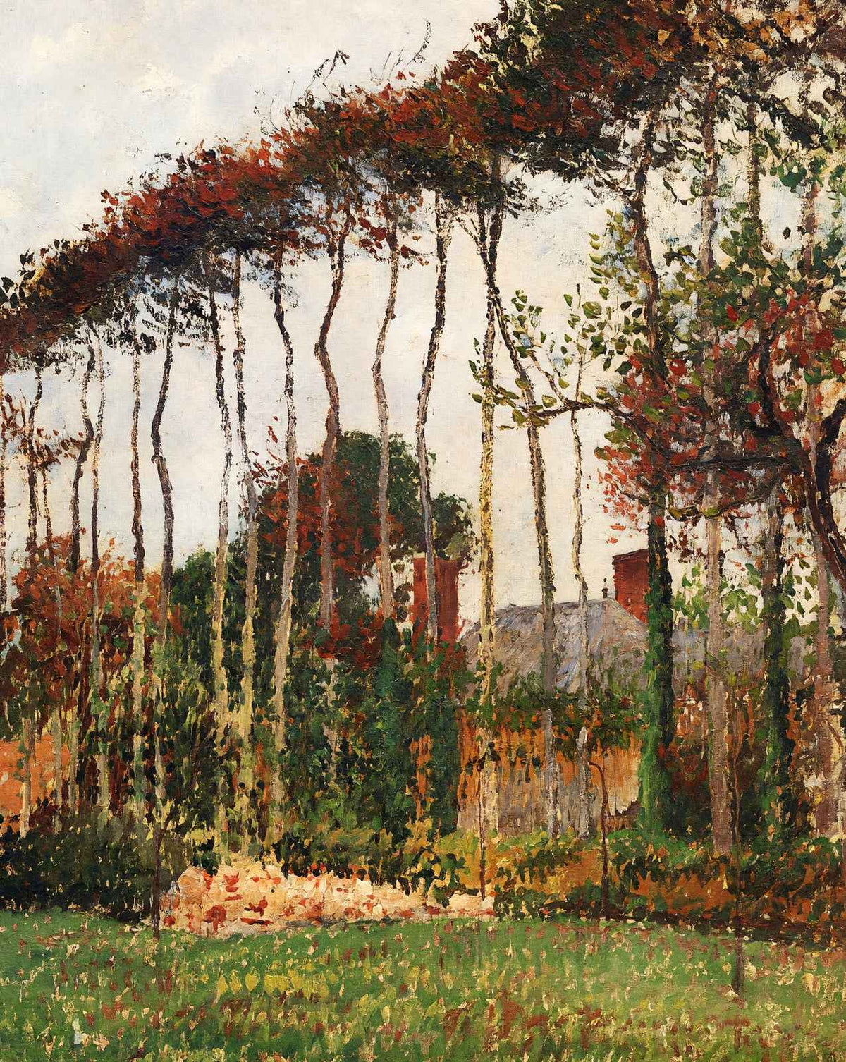 Landscape at Varengeville fine art print by Camille Pissarro (1899)