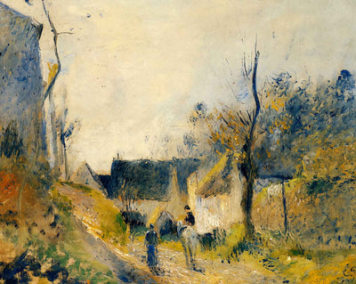 Landscape at Valhermeil painting print by Camille Pissarro (1878)