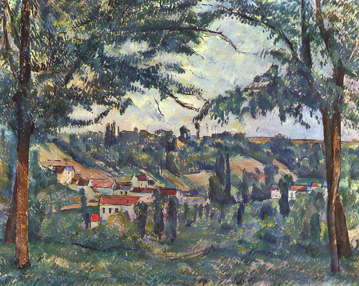 Landscape painting by Paul Cezanne (1882)