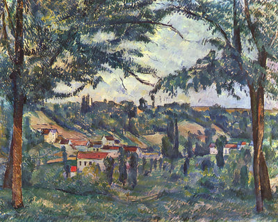 Landscape painting by Paul Cezanne (1882)