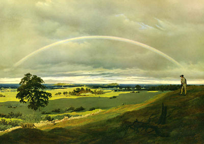Landscape with Rainbow 1810 by Caspar David Friedrich Fine Art Print (6 Sizes)