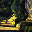 Landscape Art Print 1870 Painting by Paul Cezanne (6 Sizes) - Restored