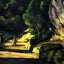 Landscape Art Print 1870 Painting by Paul Cezanne (6 Sizes) - Restored