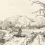 Landscape with a Shepherd and a Dog Art Print 1653 by Rembrandt (6 Sizes)