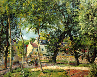 Landscape at Osny Near Watering fine art print by Camille Pissarro (1883)
