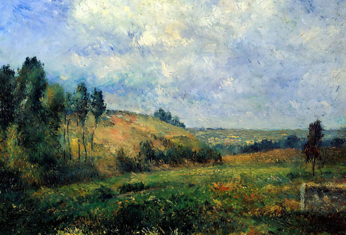 Landscape, Near Pontoise Art Print 1880 Painting by Camille Pissarro (6 Sizes)