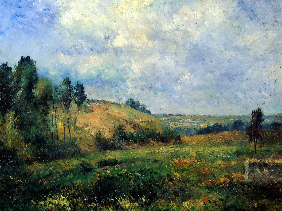 Landscape, Near Pontoise Art Print 1880 Painting by Camille Pissarro (6 Sizes)