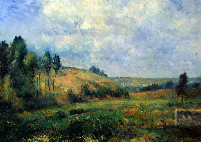 Landscape, Near Pontoise Art Print 1880 Painting by Camille Pissarro (6 Sizes)