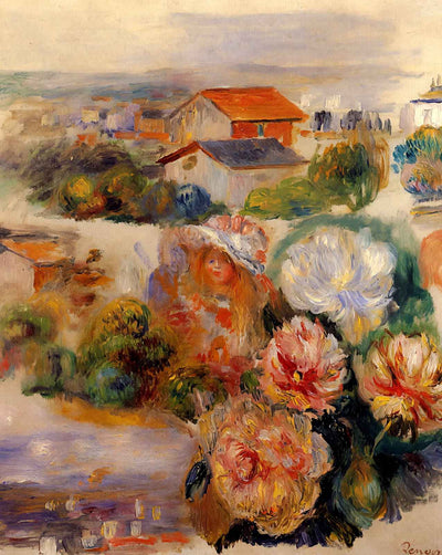 Landscape art print by Pierre-Auguste Renoir