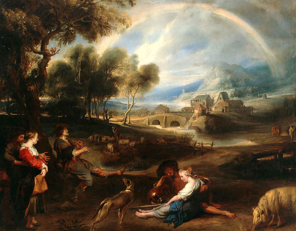 Landscape with a Rainbow Fine Art Print 1635 by Peter Paul Rubens (6 Sizes)