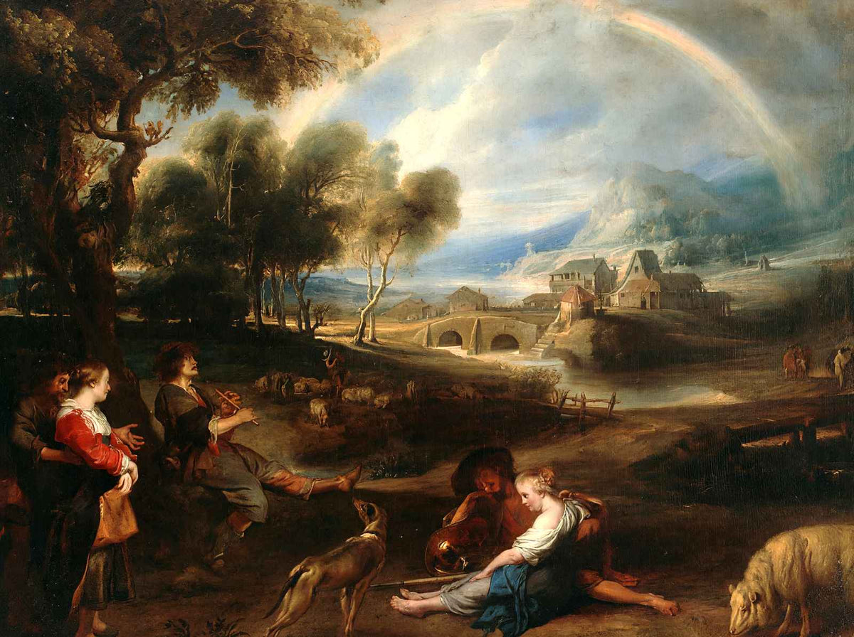 Landscape with a Rainbow Fine Art Print 1635 by Peter Paul Rubens (6 Sizes)