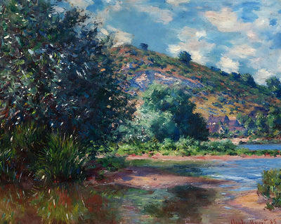 Landscape at Port-Villez painting by Claude Monet (1885)