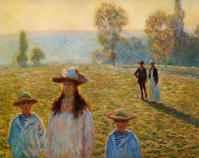Landscape at Giverny (1888) art print by Claude Monet (1888)