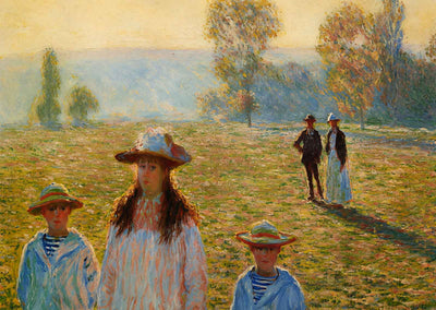 Landscape at Giverny (1888) Painting by Claude Monet Art Print (6 Sizes)