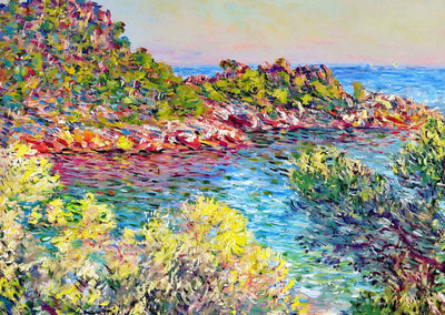 Landscape near Montecarlo 1883 Painting by Claude Monet Art Print (6 Sizes)