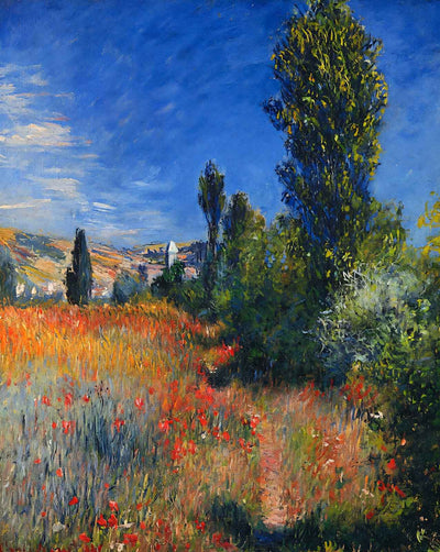 Landscape on the Ile Saint-Martin painting print by Claude Monet (1881)