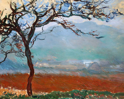 Landscape at Giverny (1887) painting by Claude Monet (1887)