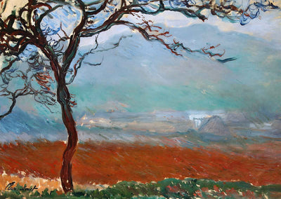 Landscape at Giverny (1887) Painting by Claude Monet Art Print (6 Sizes)