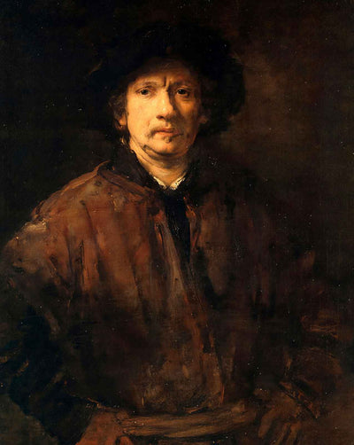 Large Self-Portrait art print by Rembrandt (1652)