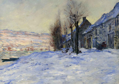 Lavacourt, Sun and Snow 1879 Painting by Claude Monet Fine Art Print (6 Sizes)