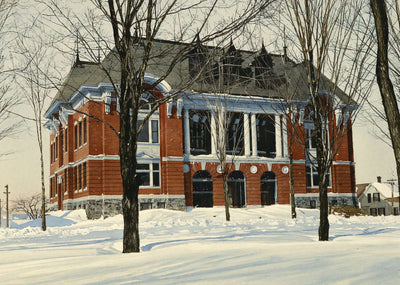Lawrence High School Fairfield Maine in 1907 Art Print (7 Sizes) - High Quality
