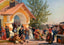 Leaving Church in Pskov Painting by Aleksandr Morozov Art Print (6 Sizes)