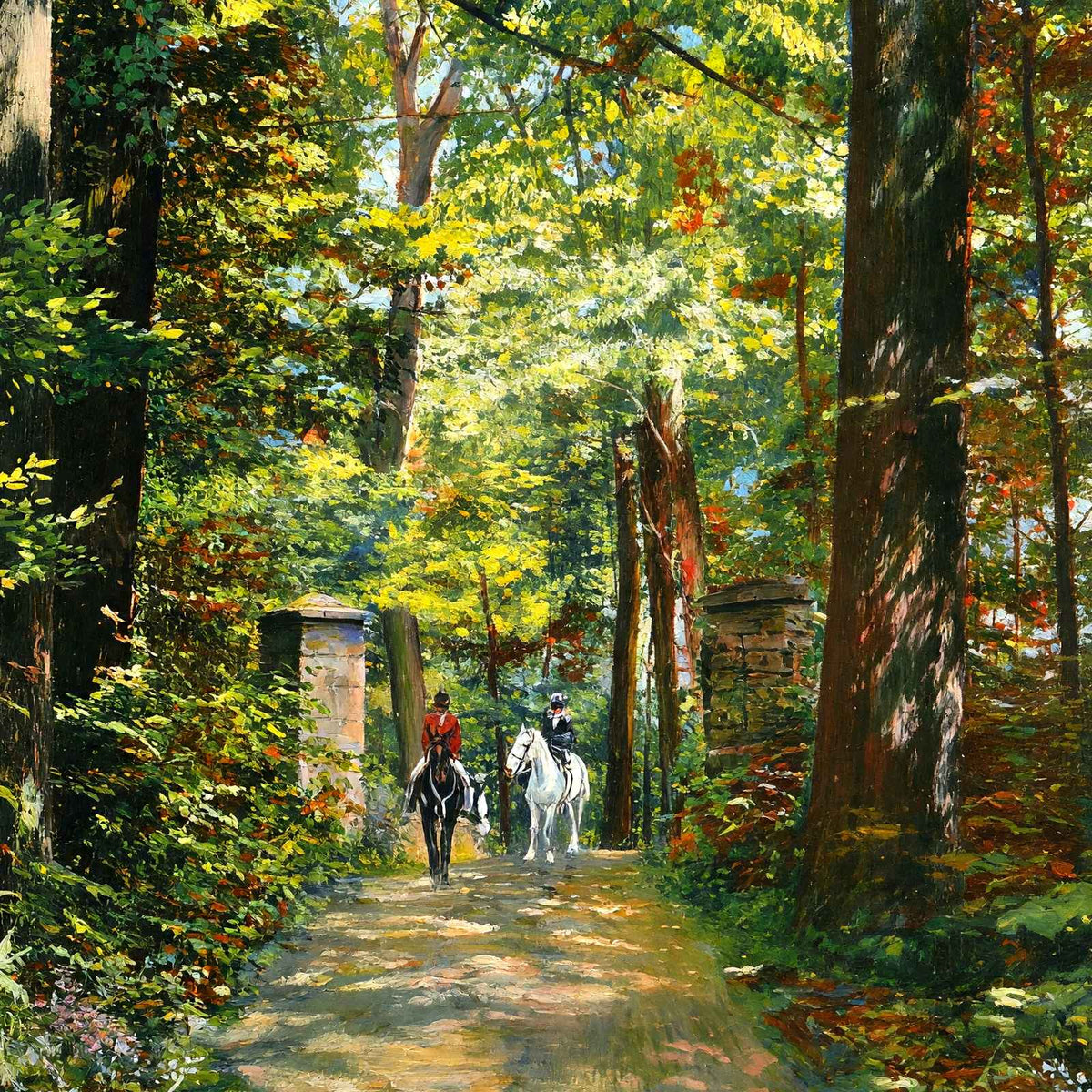 Old Woolsey Mountain Entrance, Lenox, Massachusetts in 1906 Art Print (7 Sizes)