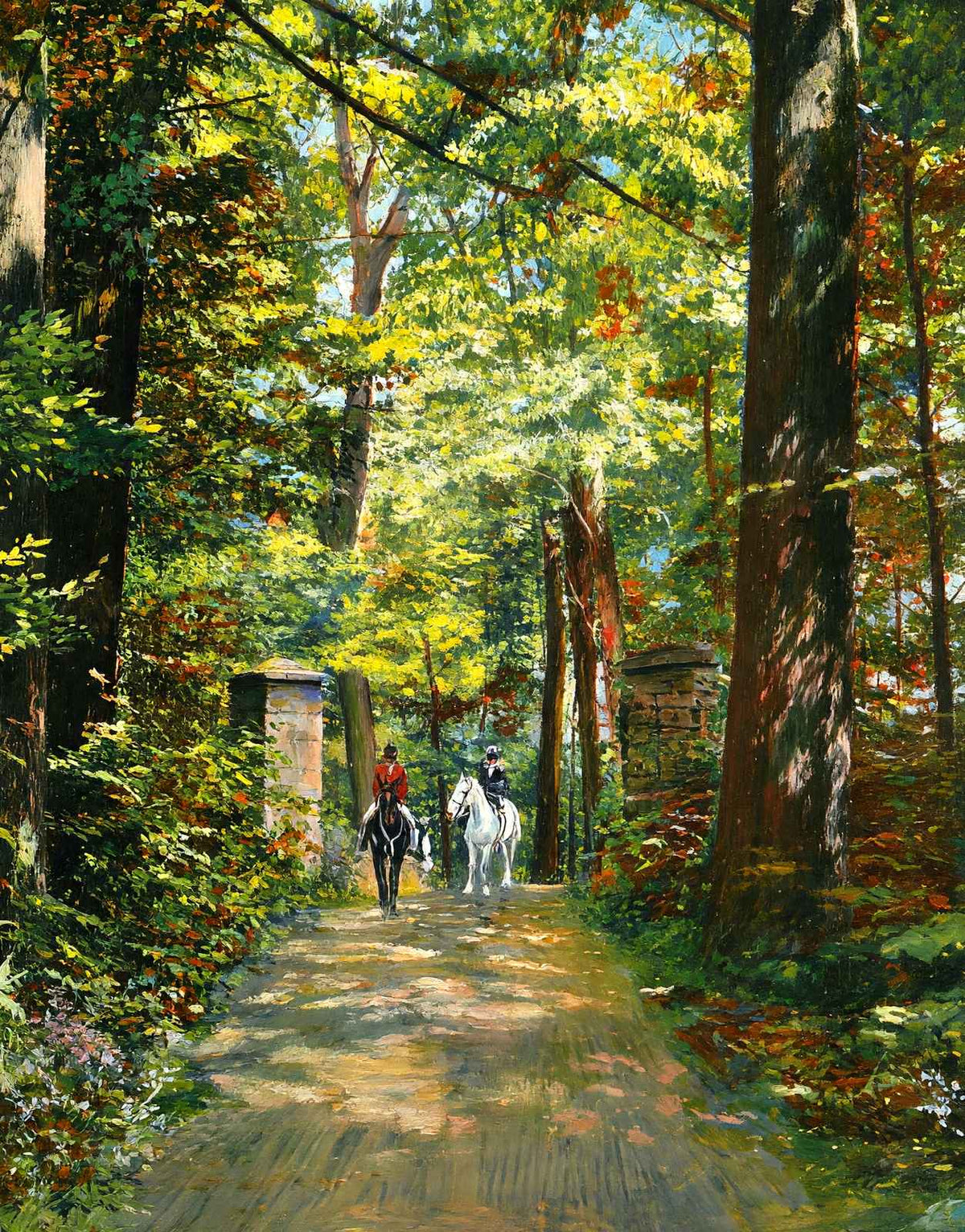 Old Woolsey Mountain Entrance, Lenox, Massachusetts in 1906 Art Print (7 Sizes)