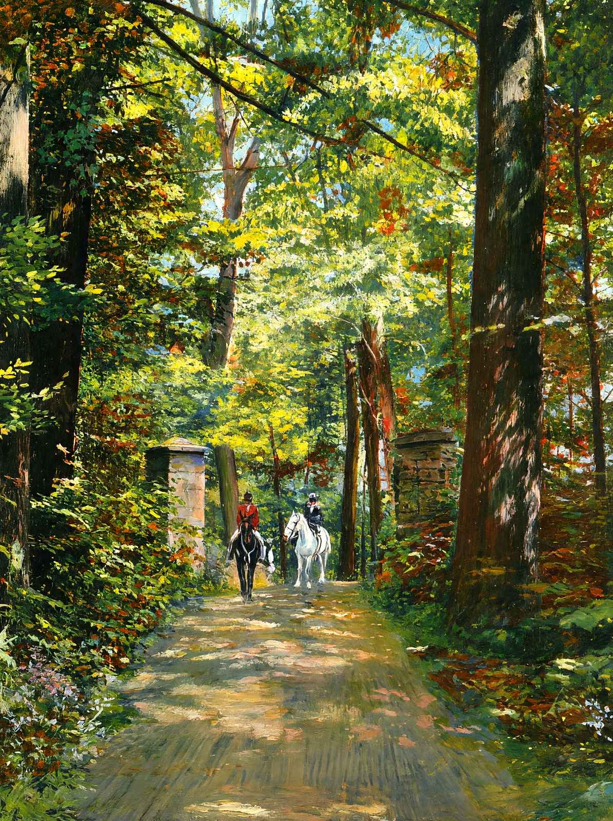 Old Woolsey Mountain Entrance, Lenox, Massachusetts in 1906 Art Print (7 Sizes)