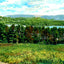 Overlooking Laurel Lake, Lenox, Massachusetts in 1906 Art Print (7 Sizes)