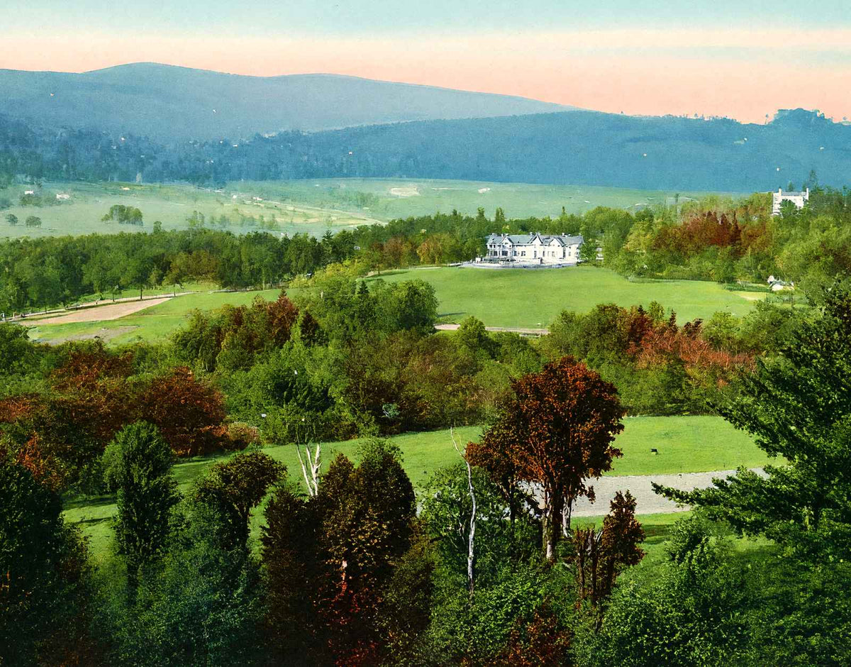 View from Lanier Hill, Lenox, Massachusetts in 1906 Vintage Print (7 Sizes)