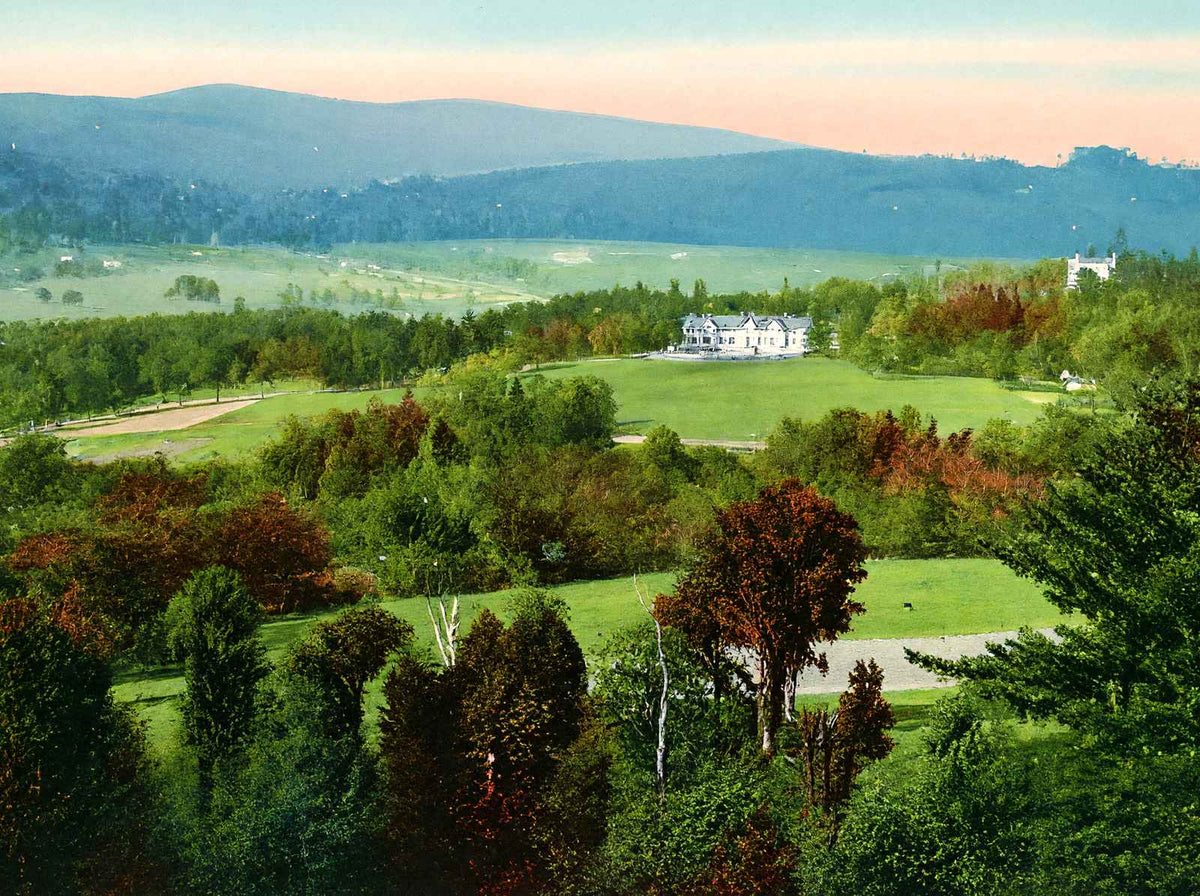 View from Lanier Hill, Lenox, Massachusetts in 1906 Vintage Print (7 Sizes)