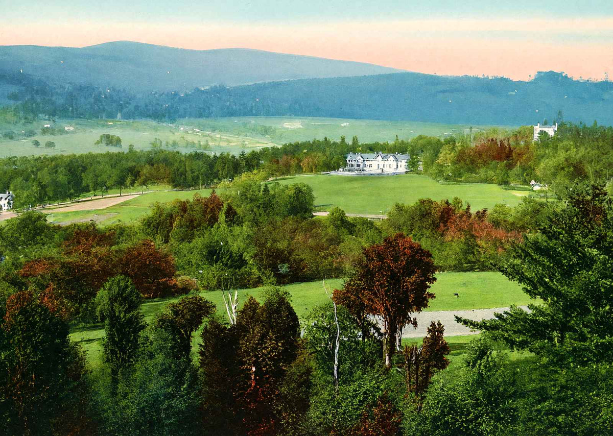 View from Lanier Hill, Lenox, Massachusetts in 1906 Vintage Print (7 Sizes)