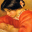 Leontine Reading 1909 Painting by Pierre-Auguste Renoir Art Print (6 Sizes)