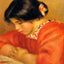 Leontine Reading 1909 Painting by Pierre-Auguste Renoir Art Print (6 Sizes)